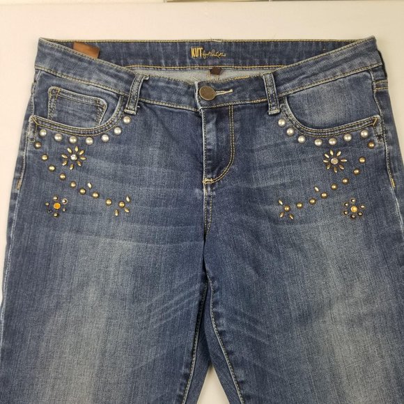 KUT for the Kloth Embellished Bootcut Jeans 10 - Picture 5 of 14